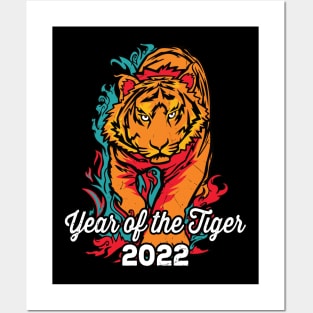 Water Tiger Year of the Tiger 2022 Posters and Art